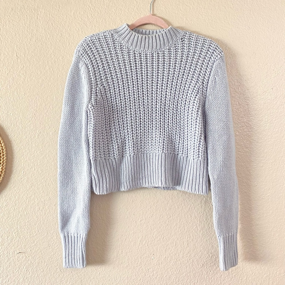 Blue cropped Pacsun sweater